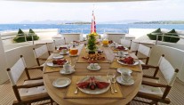 LADY FERYAL -  Upper deck Dining al fresco